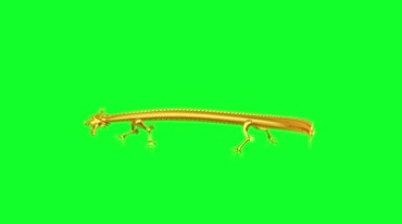 金龙飞舞绿布抠像特效视频素材