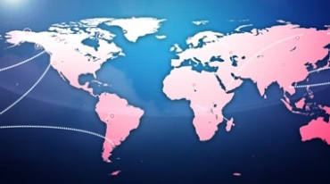 全球国际化世界地图互通信息连接Led背景视频素材
