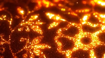 金丝金色火星粒子绣花图案HD背景视频素材