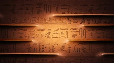 古文明墙壁上的文字符号象形字Led背景视频素材