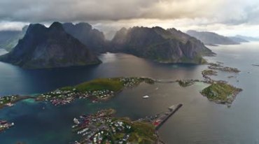 航拍世界风光景观视频素材