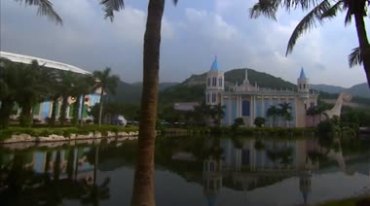 深圳水族世界海洋馆水中表演实拍视频素材
