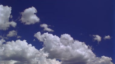 蓝天白云飘飘实拍视频素材