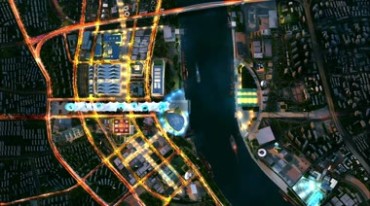 上海美丽的夜景城市灯光黄浦江游船实拍视频素材