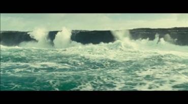 海洋海浪大洋波浪翻滚起伏拍打海岸实拍视频素材