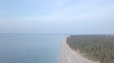 海岸线海景别墅优美风光旅游实拍视频素材