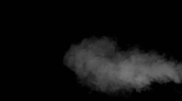 气体烟气烟尘白烟吹烟黑屏特效视频素材