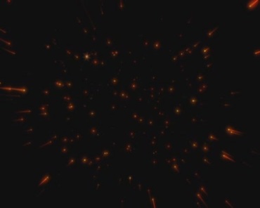 星光闪亮粒子星空穿梭黑屏动态特效视频素材