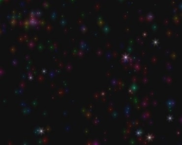 炫彩光亮星星粒子运动特效视频素材