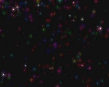 炫彩光亮星星粒子运动特效视频素材