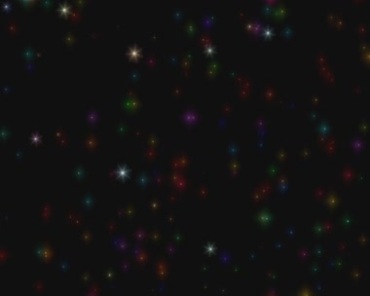 彩色闪亮粒子萤火星星动态特效视频素材