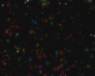 彩色闪亮小星星粒子旋转特效视频素材