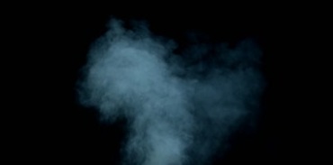 蓝色烟雾烟气冒烟黑屏特效视频素材