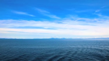 4K蓝色的海洋水面微波行驶延时摄影视频素材