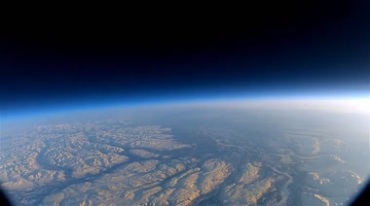 高空太空拍摄地球面貌地表地理视频素材