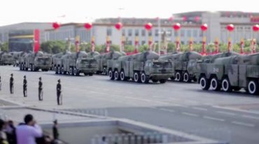 国庆阅兵延时摄影视频素材