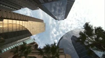 香港城市高楼大厦建筑街头路口繁忙脚步视频素材
