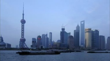 上海东方明珠夜晚亮灯夜景延时摄影视频素材