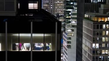 美国曼哈顿城市街景大楼交通清晨到夜景实拍视频素材