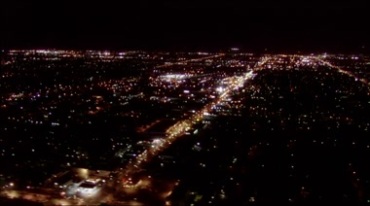 航拍夜晚的繁华城市亮光视频素材