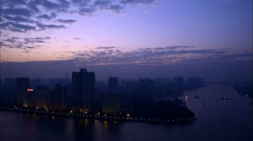 广州建筑街景快速摄影视频素材