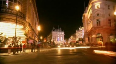 城市夜晚灯光汽车行驶快速摄影视频素材