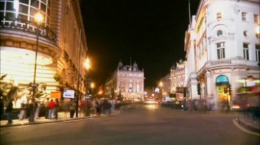 城市夜晚灯光汽车行驶快速摄影视频素材