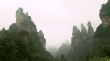 张家界山峰自然美景视频素材