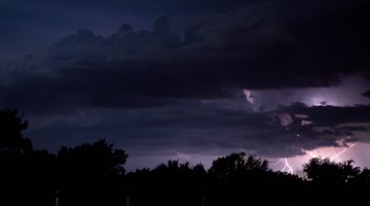 暴风雨来临前乌云压顶电闪雷鸣视频素材