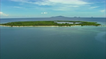 海上绿洲南沙群岛浅滩实拍视频素材