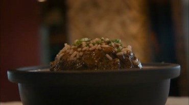 狮子头中华美食实拍视频素材