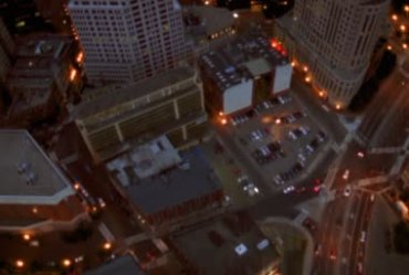 城市高楼灯光夜景航拍视频素材
