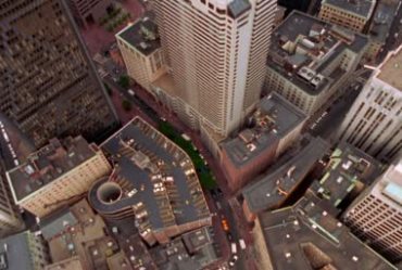 城市摩天大楼街区航拍视频素材