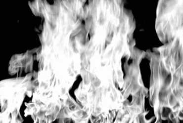 黑白火焰燃烧透明通道特效视频素材