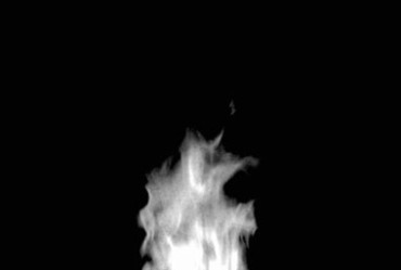 黑白火焰火苗摇曳透明通道黑屏抠像特效视频素材