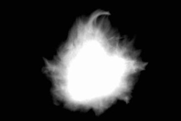 黑白火箭底部喷射火焰透明通道黑屏特效视频素材