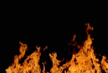 燃烧的火焰火墙屏障火障大火黑屏抠像后期特效视频素材