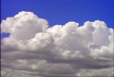 白色云层云团天空变幻移动实拍视频素材