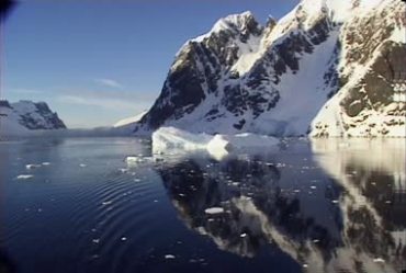 极地海水河流冰川山川风景实拍视频素材
