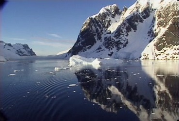 极地海水河流冰川山川风景实拍视频素材