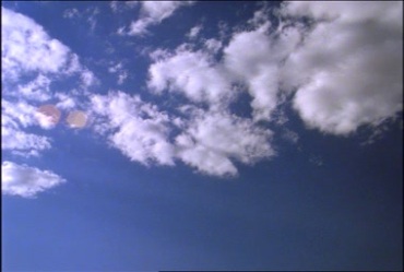 蓝天风云变幻白云变化延时摄影视频素材