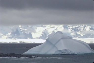极地冰块积雪风景视频素材