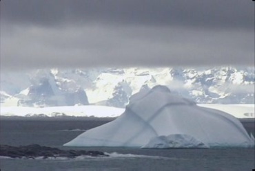 极地冰块积雪风景视频素材