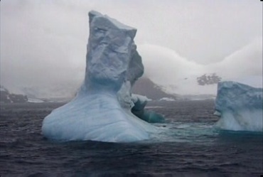 南北极冰山冰川白雪积雪风景视频素材
