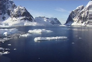 南北极冰川山川浮冰风光实拍视频素材