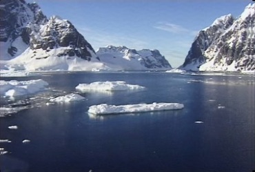 南北极冰川山川浮冰风光实拍视频素材