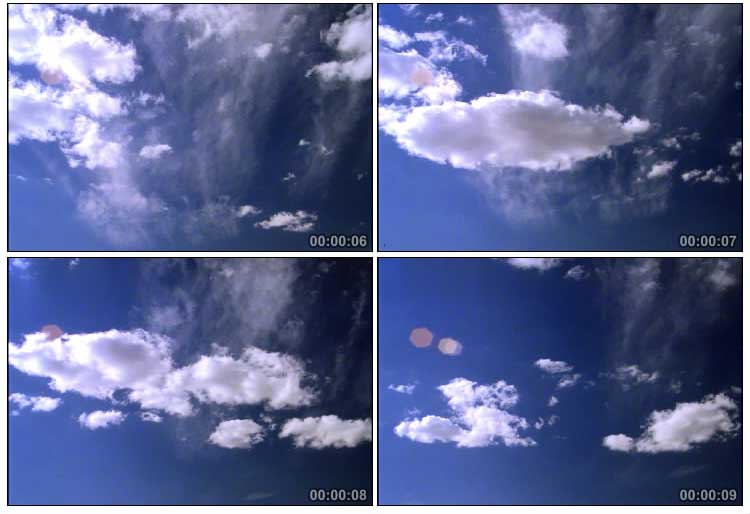 蓝天白云变化风云变幻视频素材