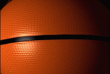 篮球近距离拍摄动态特写后期特效视频素材