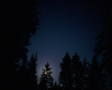 天黑夜空星空快速延时摄影视频素材