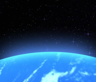 蓝色地球星球星际视频素材